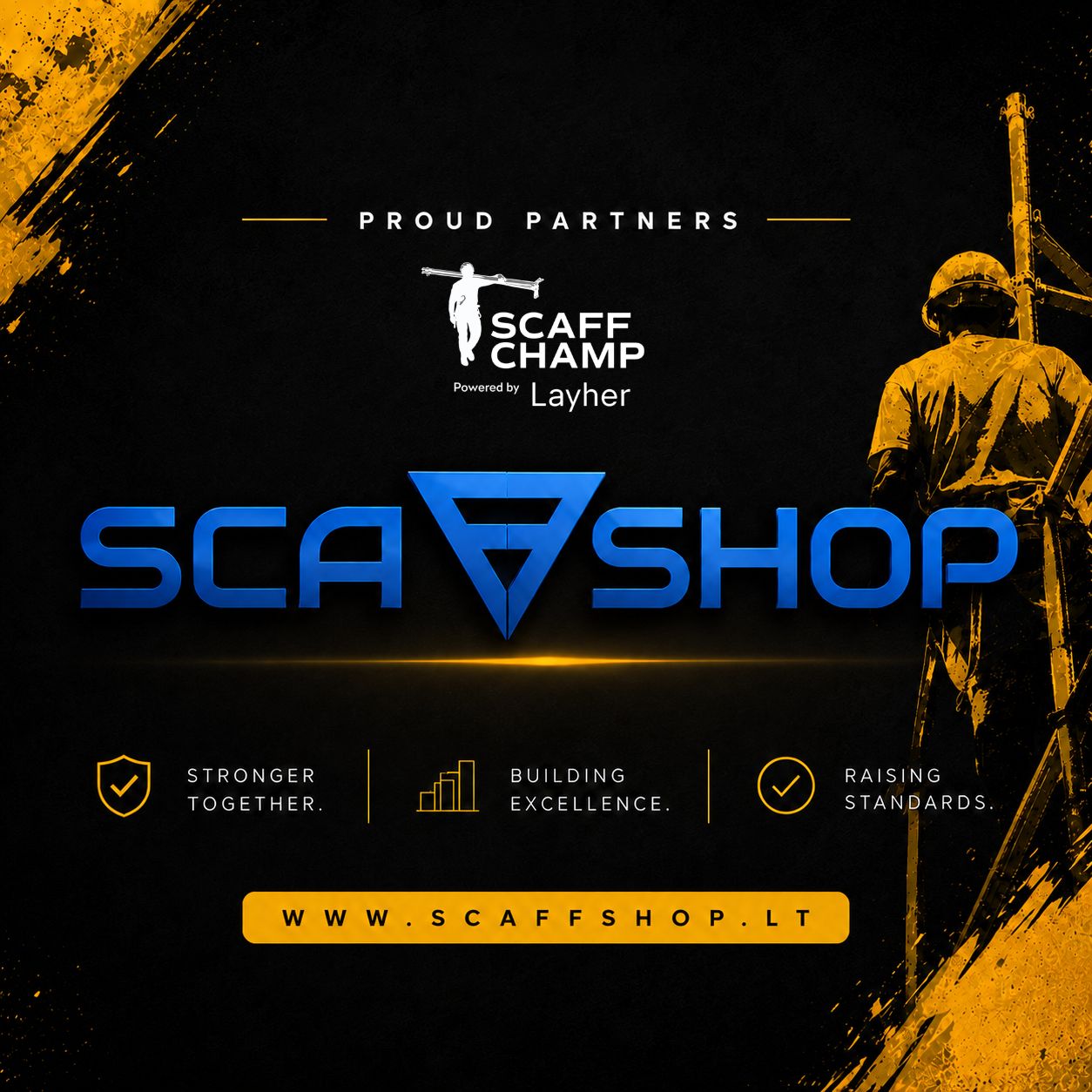 Proud to be part of ScaffChamp powered by Layher 2026!